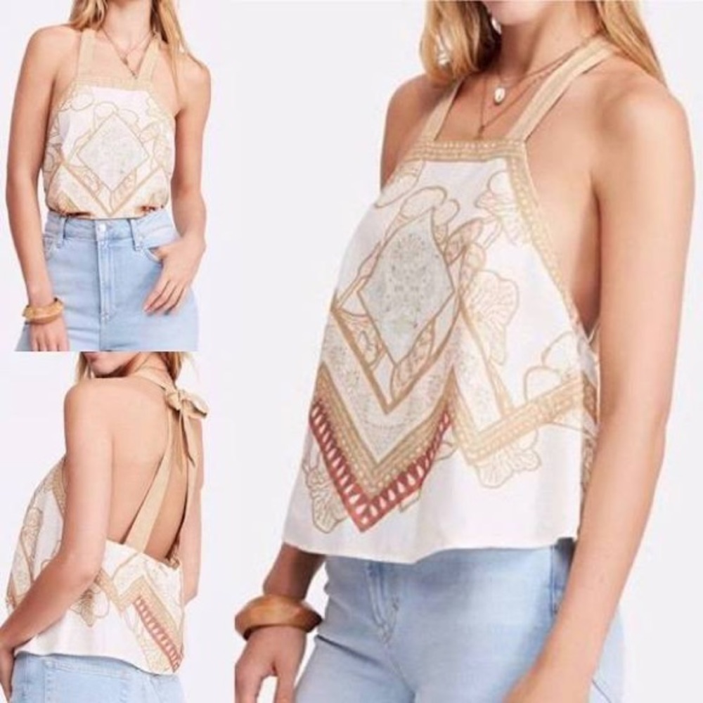 FP | Cool Cabana Bandana Pattern Sugar Combo Festival Crop Tank Top